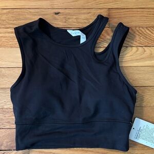Black Lululemon Mastered Motion Cropped Tank NWT